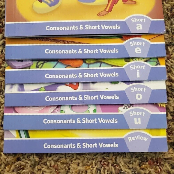 LOT‎ of 6 TAG LEAP READER Consonants & SHORT VOWELs AEIOU Book Series COMPLETE - Picture 8 of 8